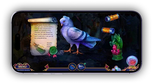 Game scene on phone