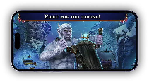 Game scene on phone