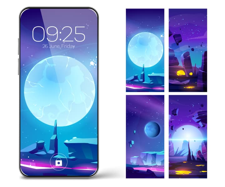 Screen Illustrations example